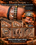 🔥 HANDCRAFTED COPPER CUFF – BOLD, BRAIDED & ONE OF A KIND! 🔥Free Copper Cuff Ring with your order!!