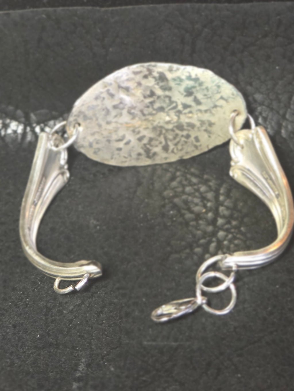 Handmade Faith Bracelet – Handcrafted Silver w/ CZ Diamond Cross