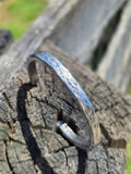Handmade Stainless Steel Cuff Bracelet for Men – Adjustable Father's Day Gift!