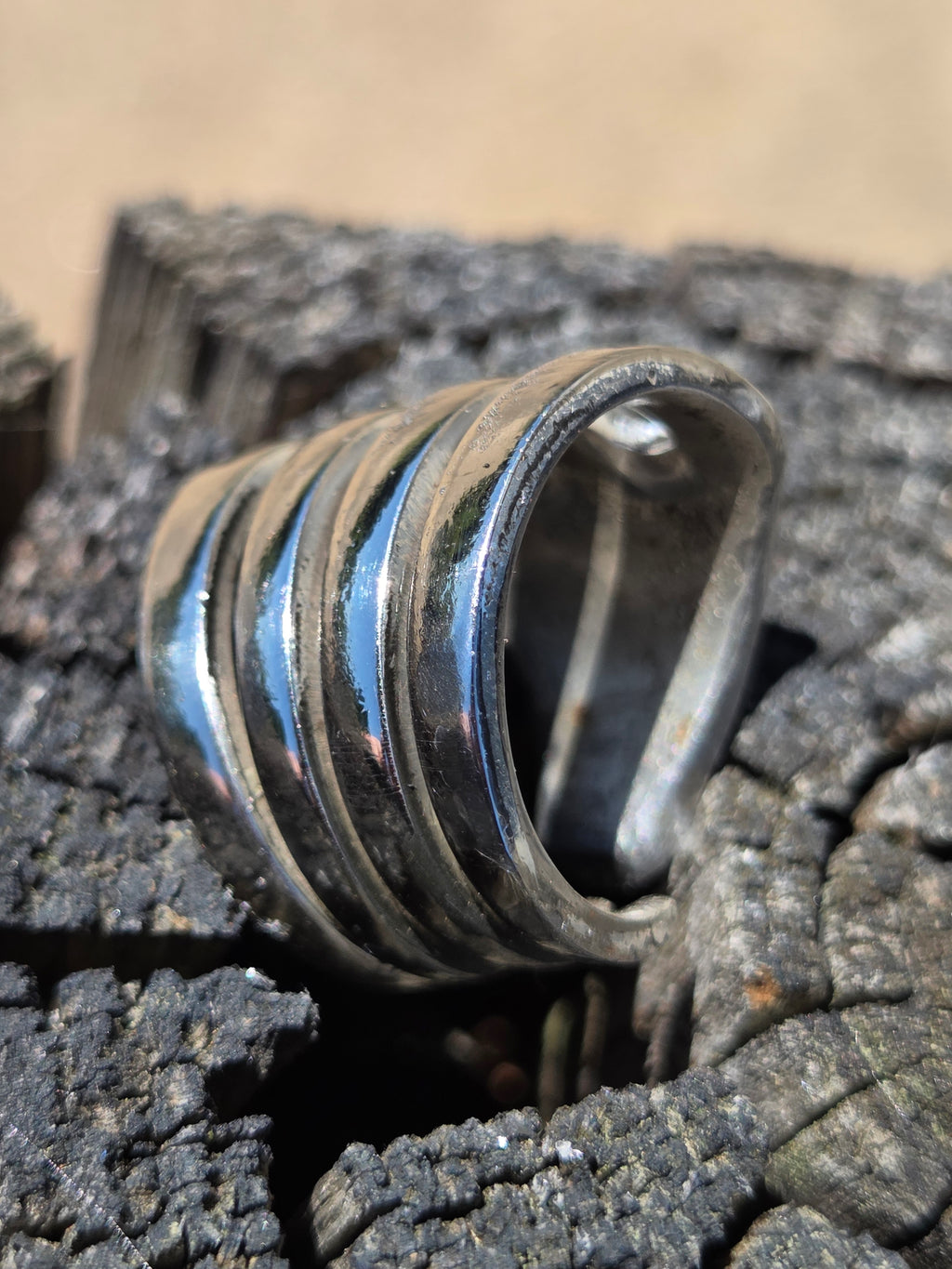 Handcrafted Fork Ring – Unique Men's Silverware Statement Jewelry