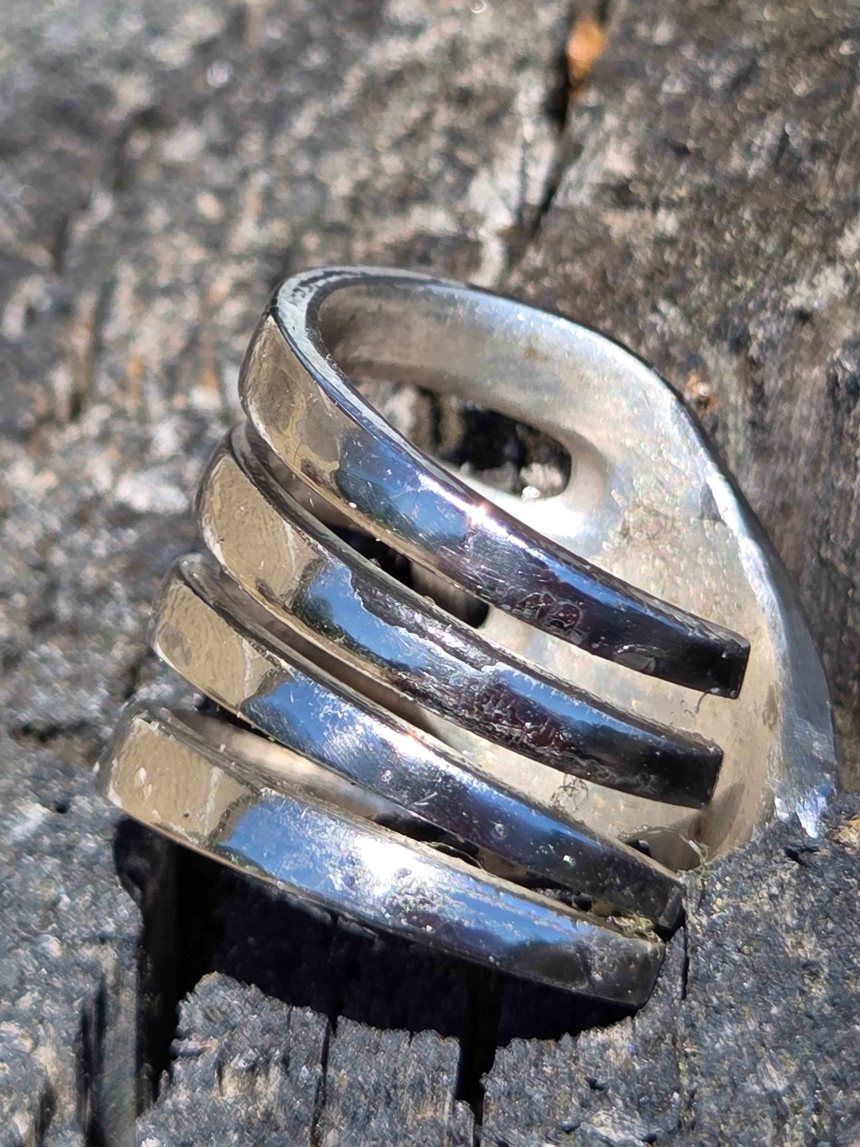 Handcrafted Fork Ring – Unique Men's Silverware Statement Jewelry