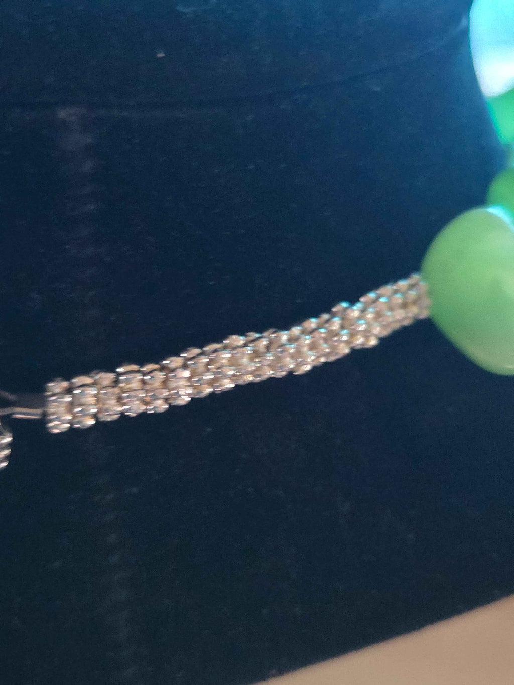 Coastal Sea Glass Necklace – Green Ocean Charm with Silver Accents