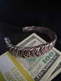 Custom Design Copper/Stainless Steel Cuff Braclet 7 2/5" for "Pablo"