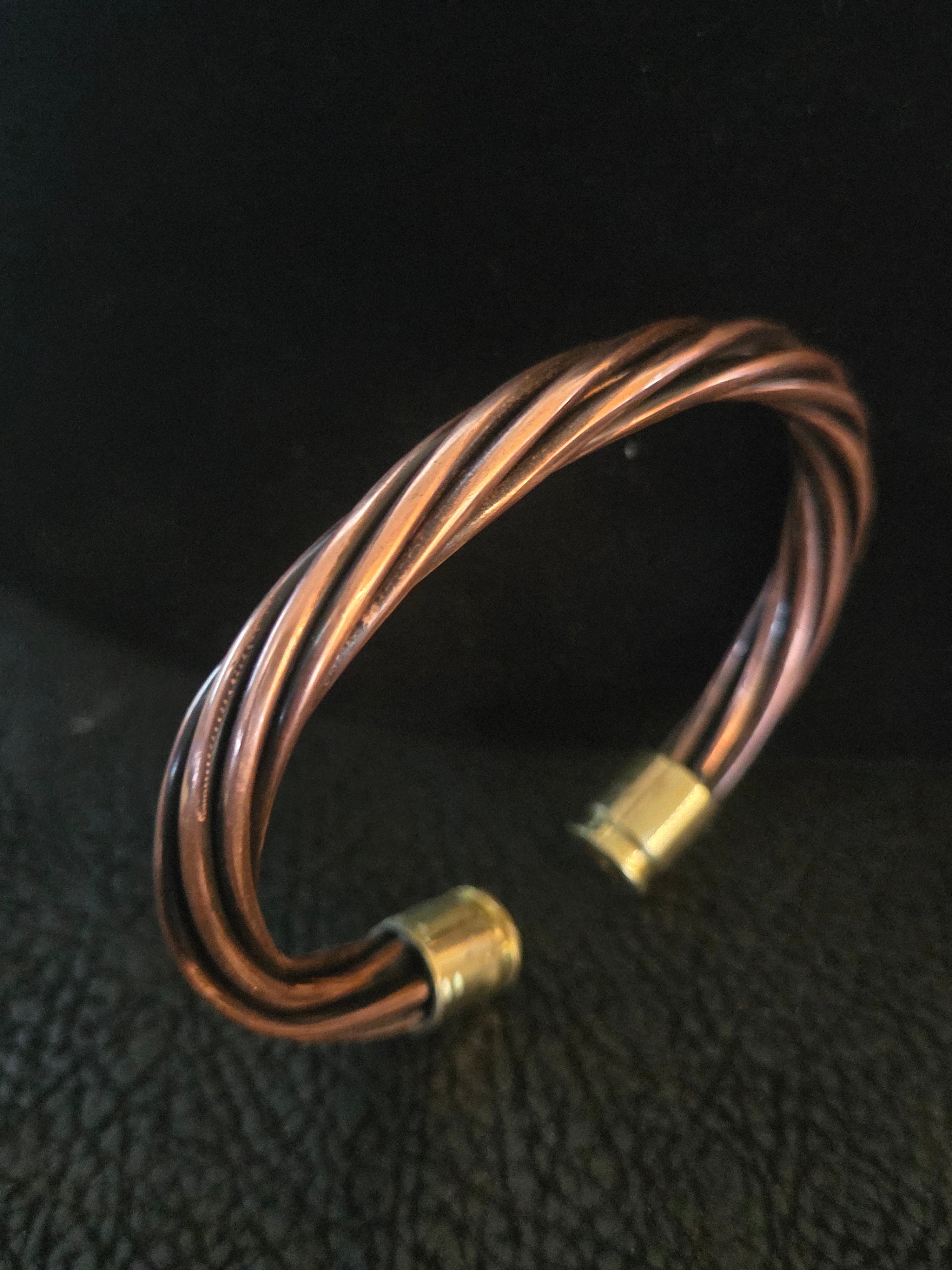 Copper cuff braclet Rifle Shell Cuff Bracelet