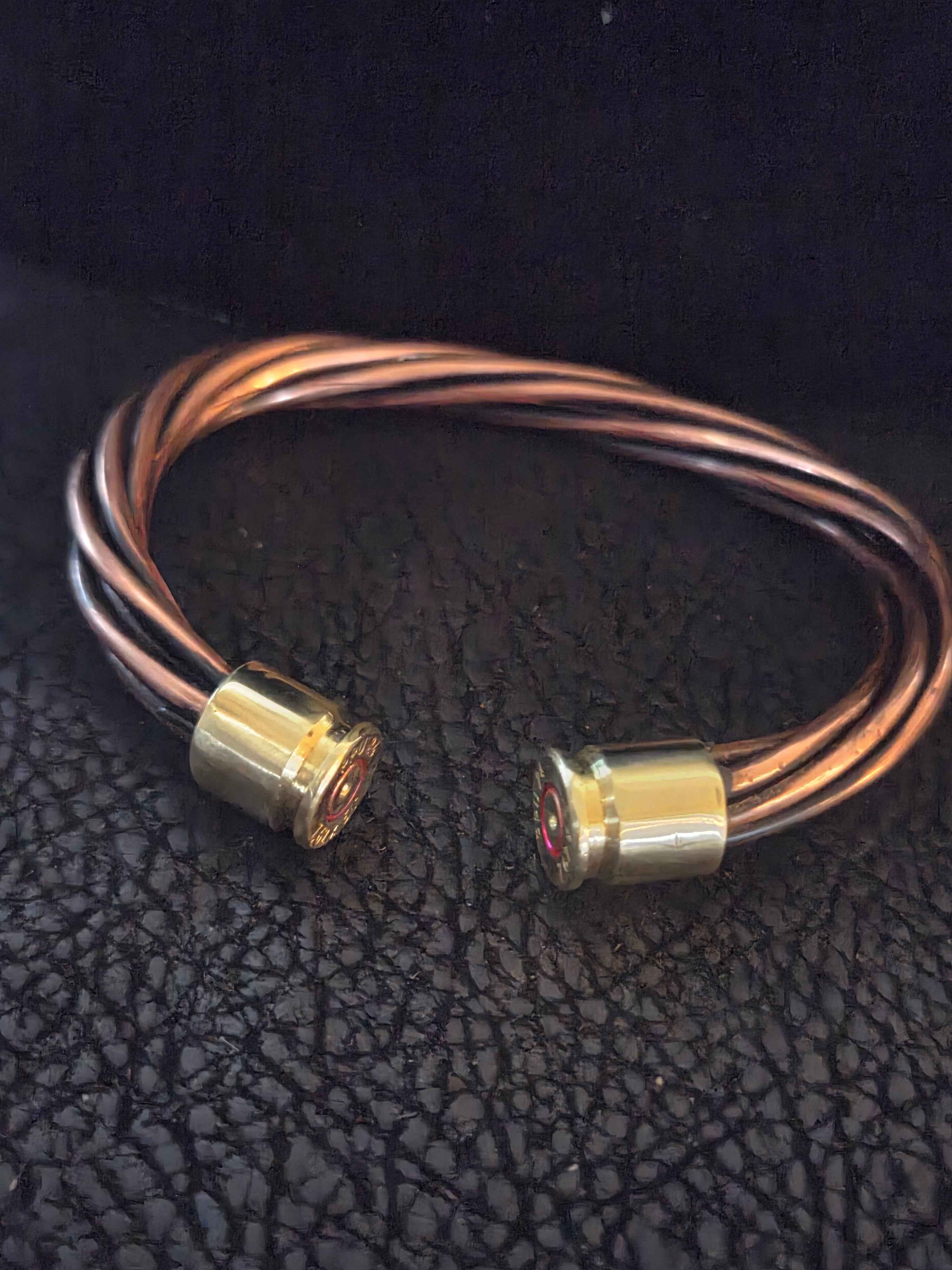 Copper cuff braclet Rifle Shell Cuff Bracelet