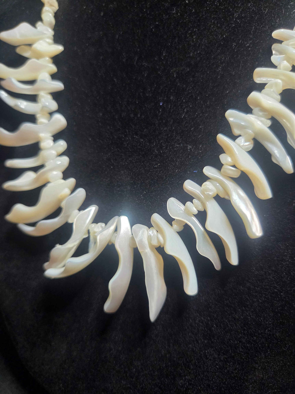 Mother of Pearl Shell Statement Necklace – Boho Coastal Jewelry