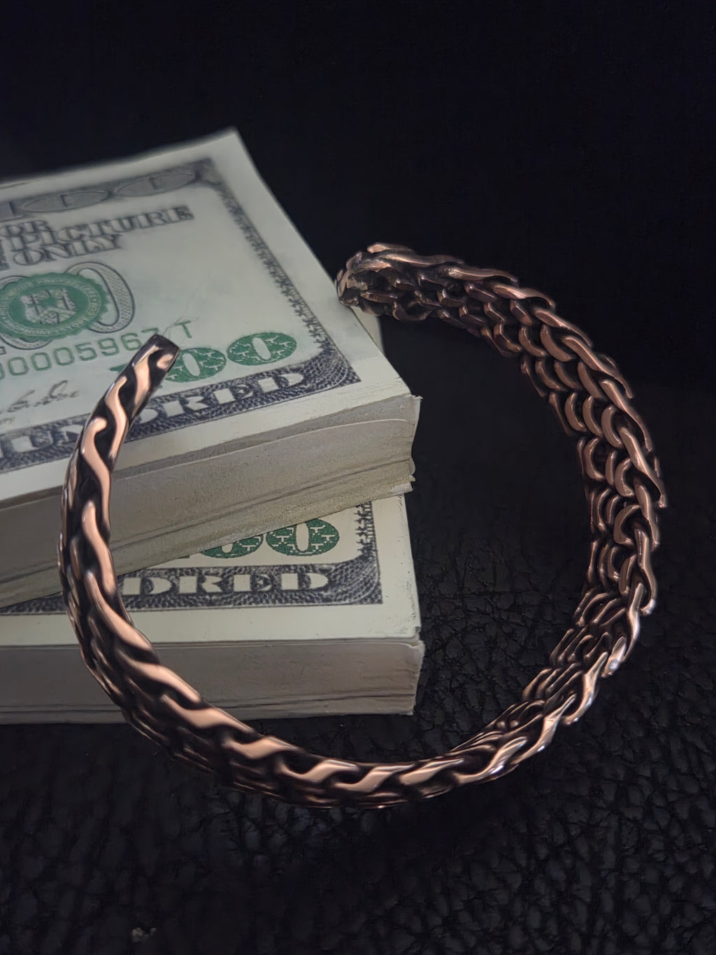 Custom order for Darlyn Handwoven Copper Cuff Bracelet and Custom Made Copper Cross with Monogram of 3/7/1012 on the inner bottom leg of the cross