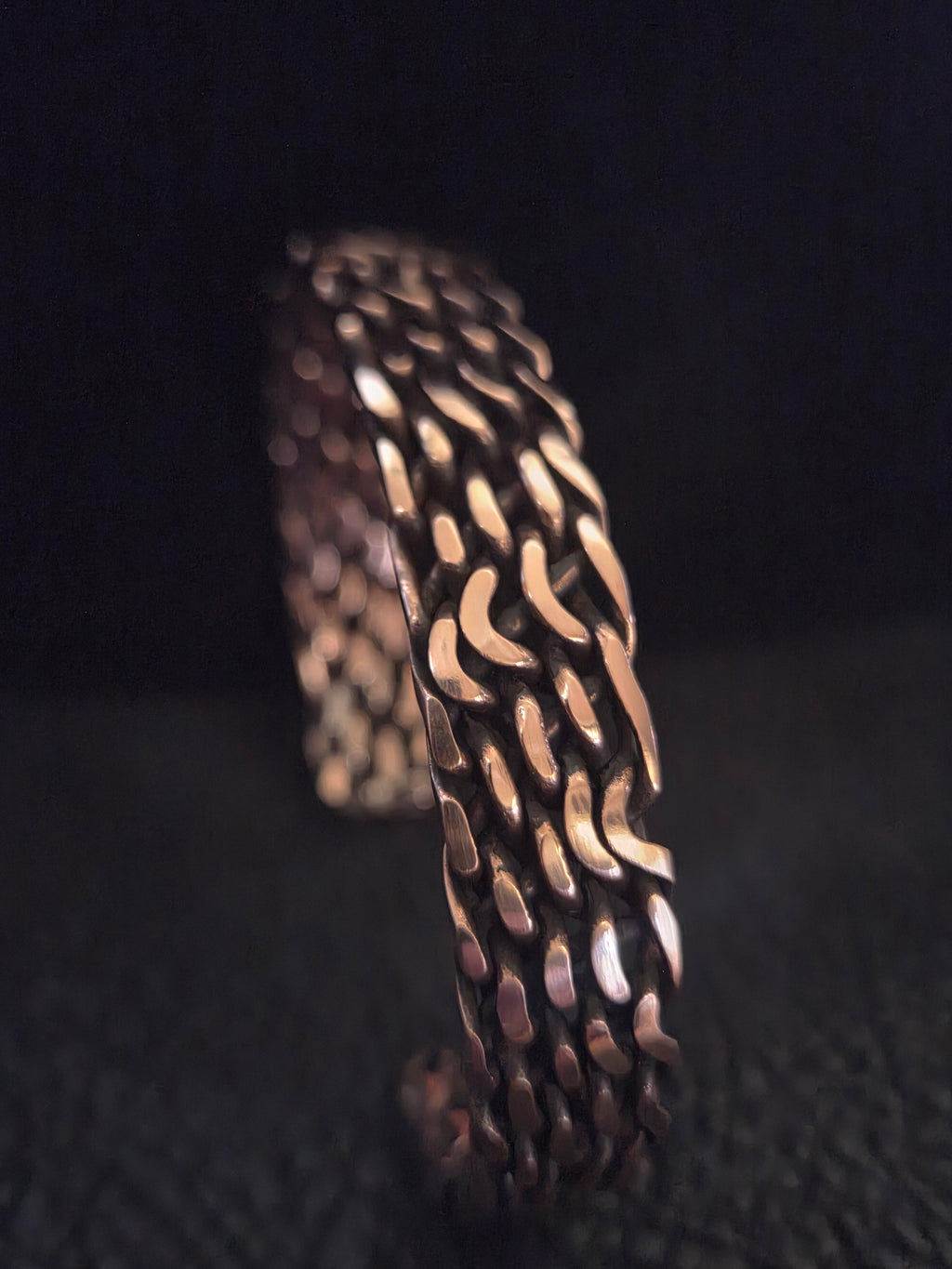 Custom order for Darlyn Handwoven Copper Cuff Bracelet and Custom Made Copper Cross with Monogram of 3/7/1012 on the inner bottom leg of the cross