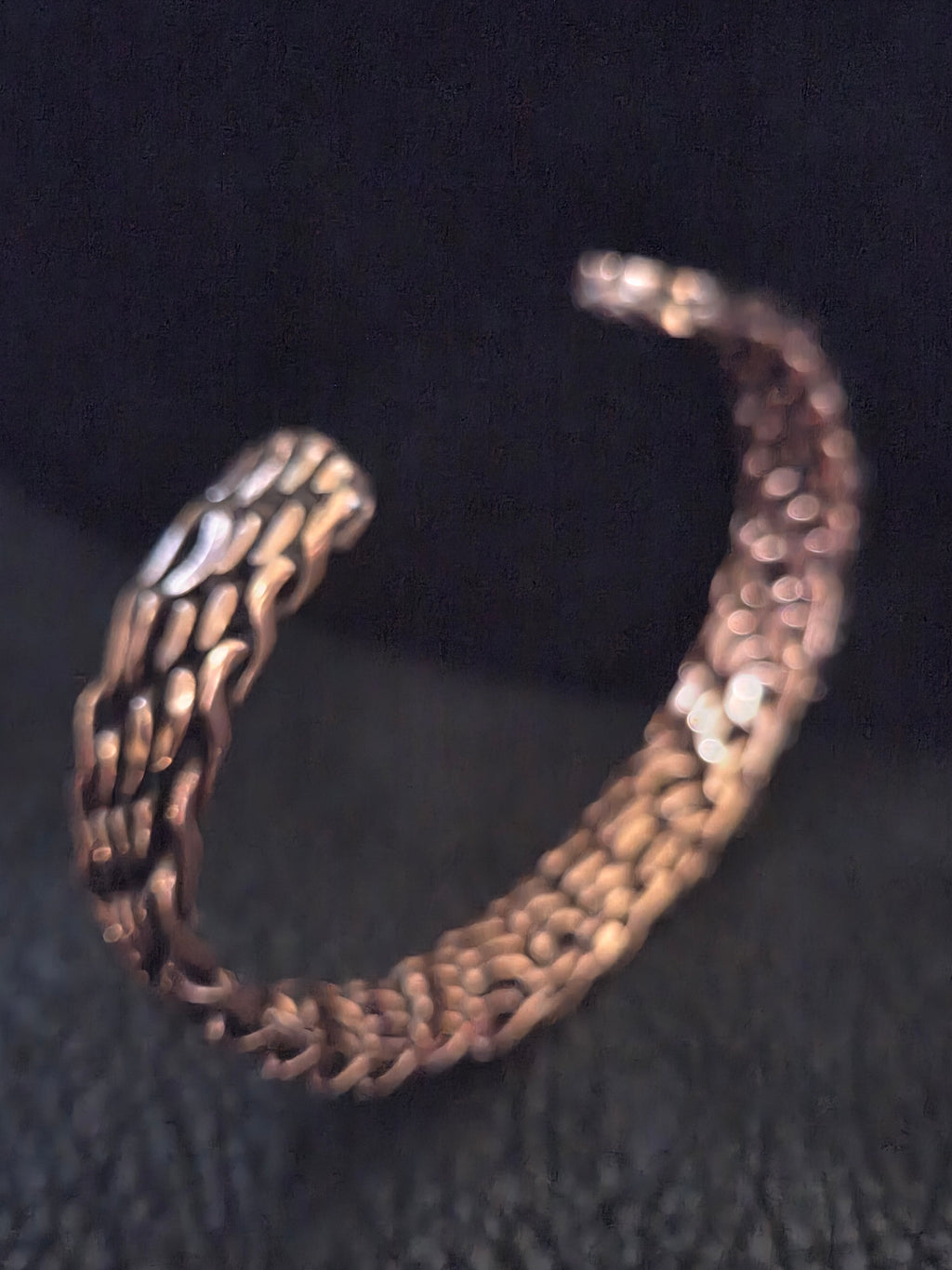 Custom order for Darlyn Handwoven Copper Cuff Bracelet and Custom Made Copper Cross with Monogram of 3/7/1012 on the inner bottom leg of the cross