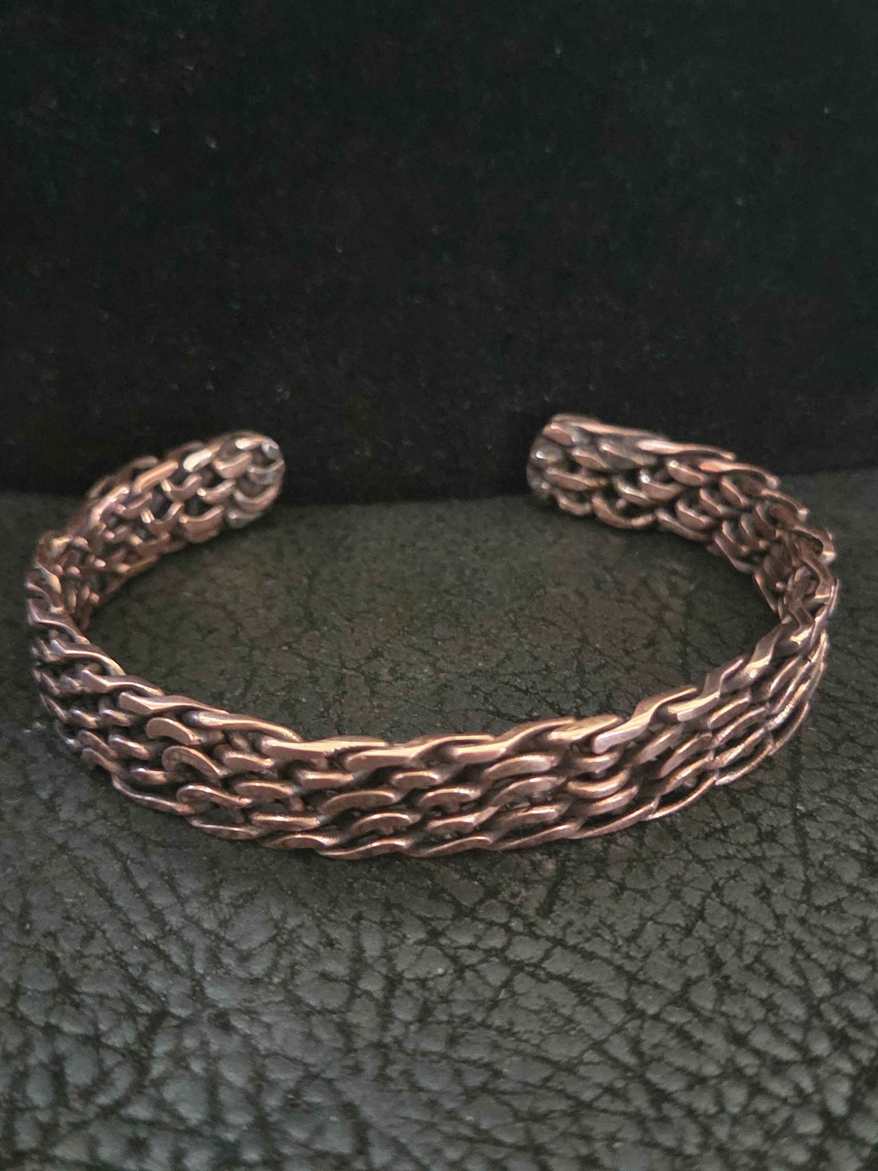 Handwoven Copper Cuff – Bold Style, Timeless Craft