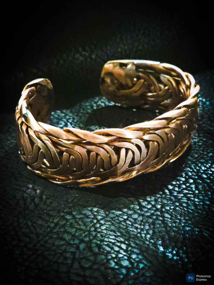 Handmade Copper Cuff Bracelet – Adjustable – One of a Kind