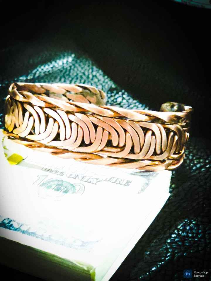 Handmade Copper Cuff Bracelet – Adjustable – One of a Kind