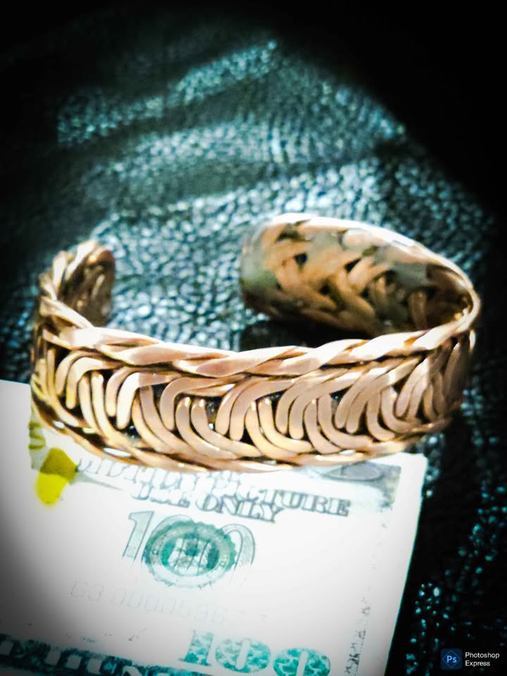 Handmade Copper Cuff Bracelet – Adjustable – One of a Kind