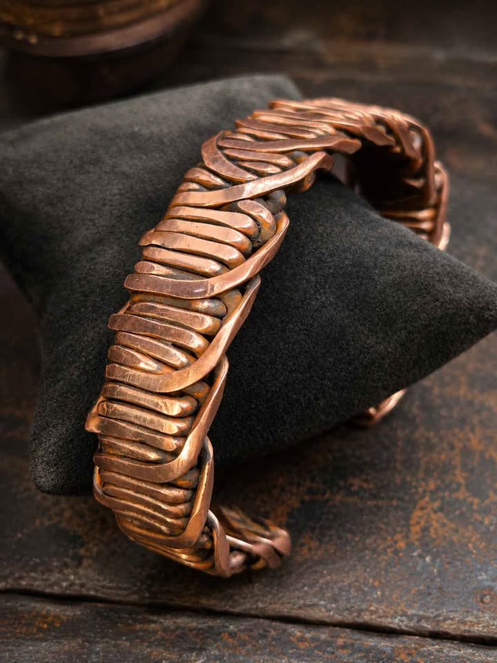 Handcrafted Copper Cuff Bracelet "Custome Size Available"