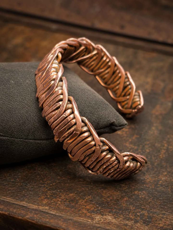Handcrafted Copper Cuff Bracelet "Custome Size Available"