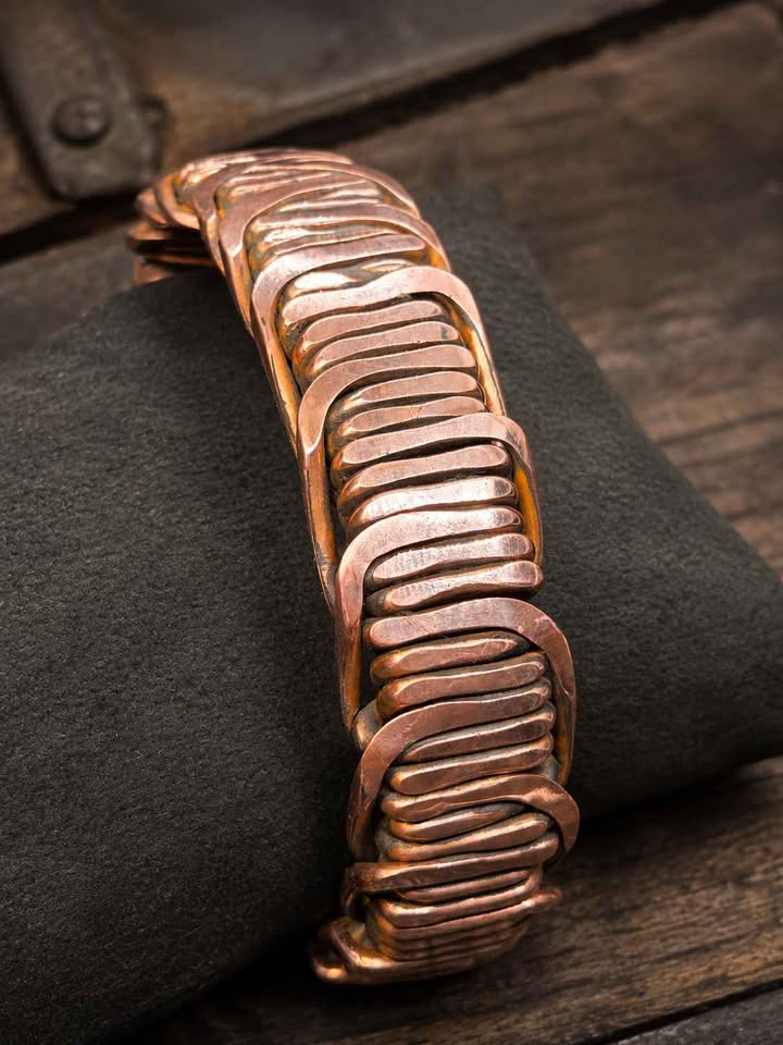 Handcrafted Copper Cuff Bracelet "Custome Size Available"