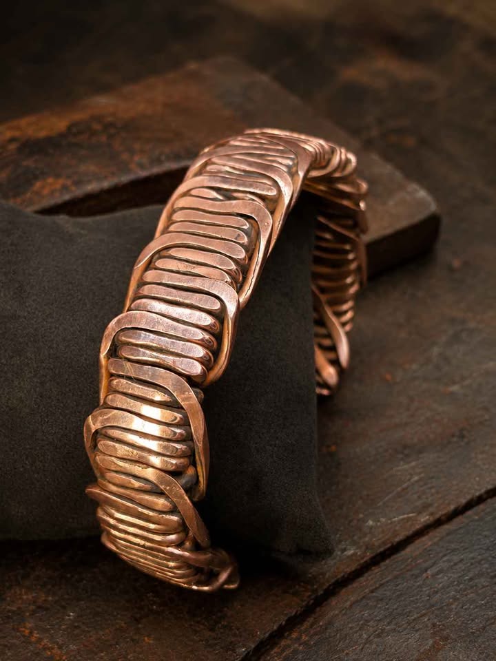 Handcrafted Copper Cuff Bracelet "Custome Size Available"