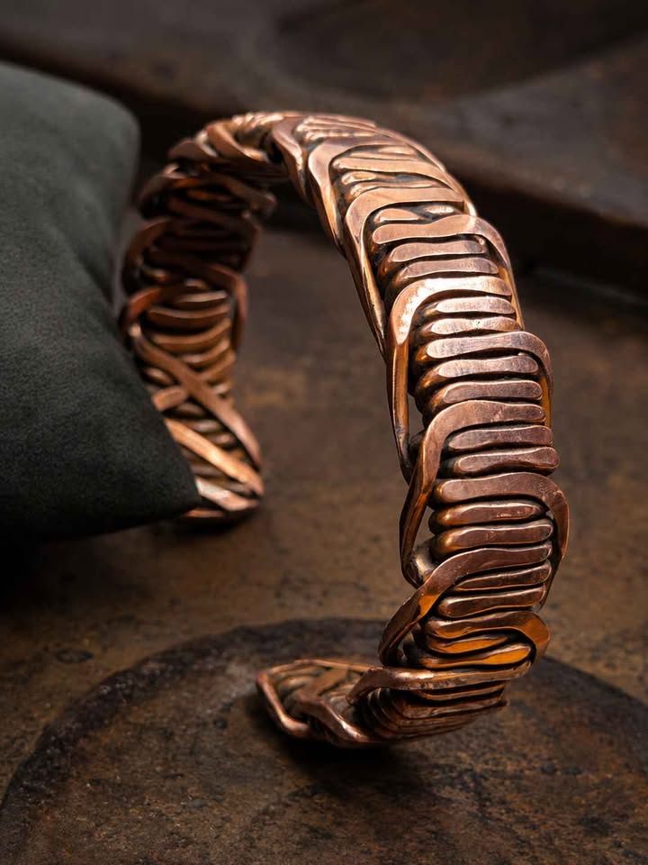 Handcrafted Copper Cuff Bracelet "Custome Size Available"