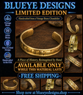 LIMITED EDITION: A Piece of History, Reimagined by HandBlueye Designs Handicrafted Cuff Bracelet