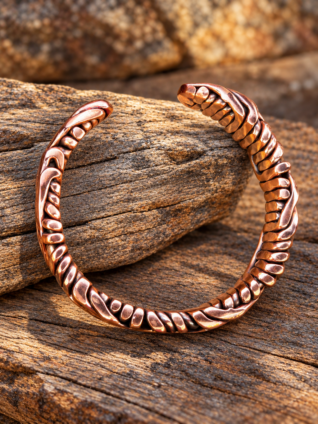 🔥 HANDCRAFTED COPPER CUFF – BOLD, BRAIDED & ONE OF A KIND! 🔥Free Copper Cuff Ring with your order!!