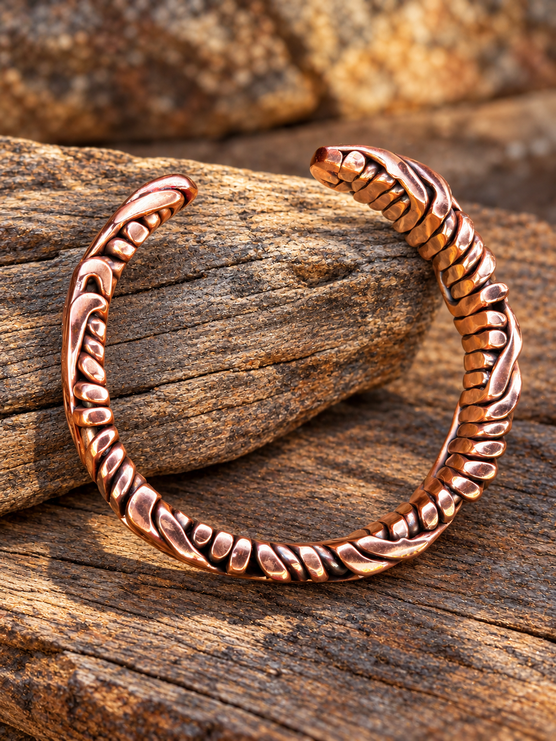 🔥 HANDCRAFTED COPPER CUFF – BOLD, BRAIDED & ONE OF A KIND! 🔥Free Copper Cuff Ring with your order!!