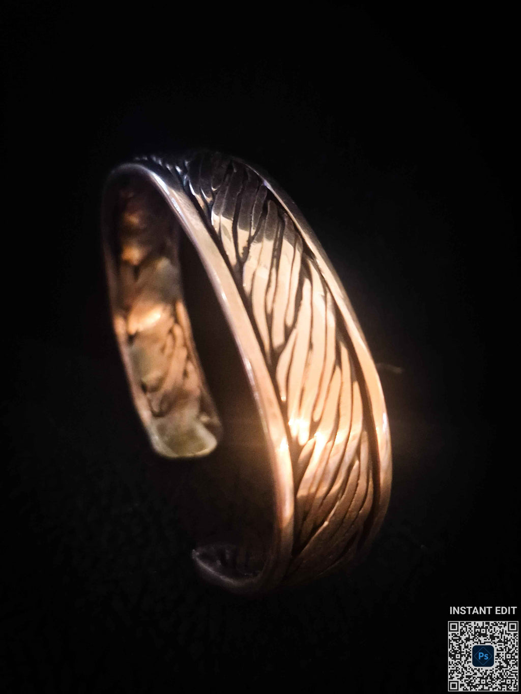 Handcrafted Copper Cuff Bracelet – Braided, Polished, One-of-a-Kind