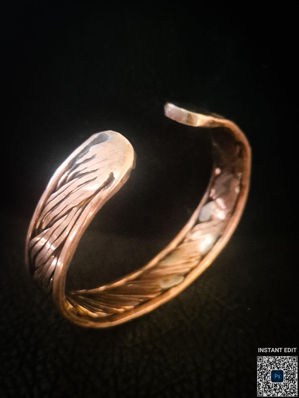 Handcrafted Copper Cuff Bracelet – Braided, Polished, One-of-a-Kind