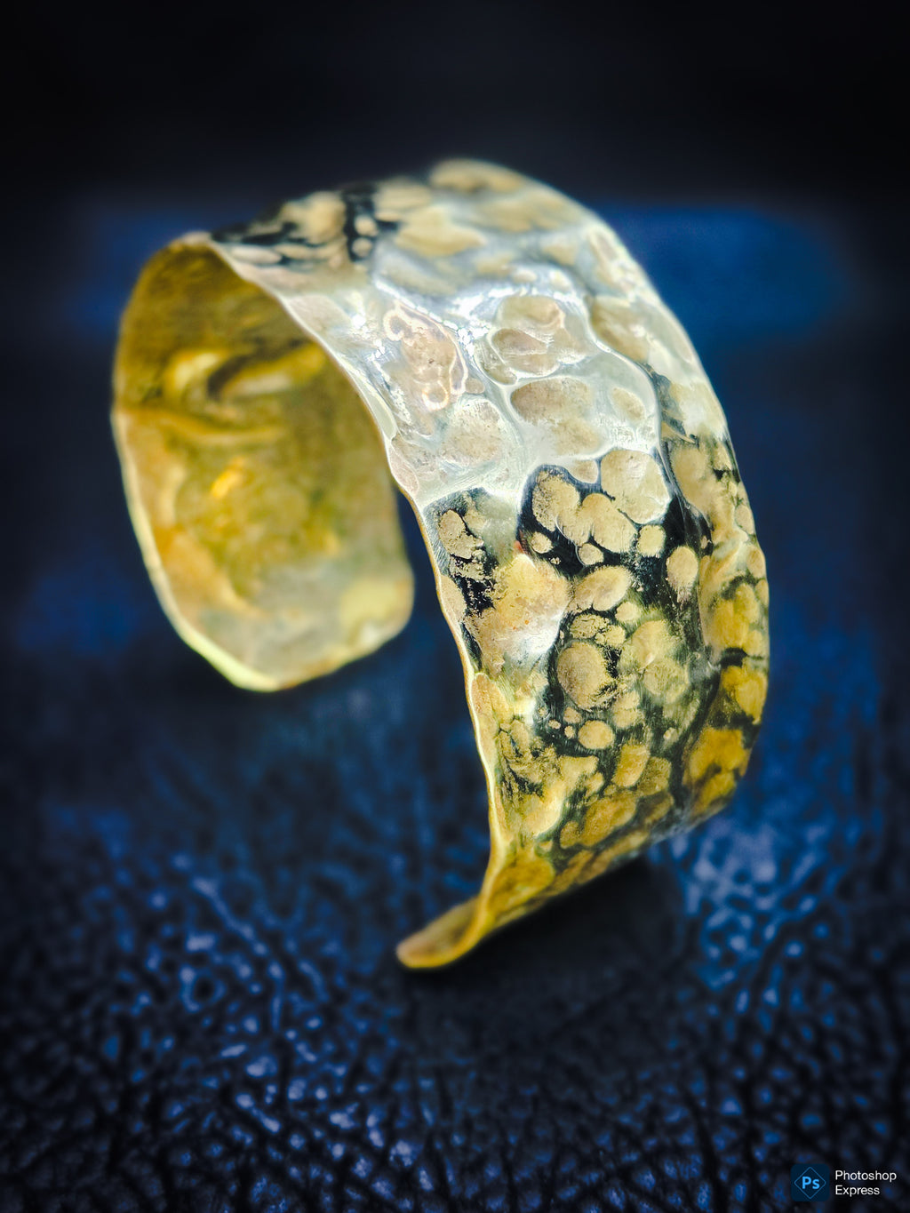 Handcrafted Hammered Brass Cuff Bracelet – Bold Artisan Style