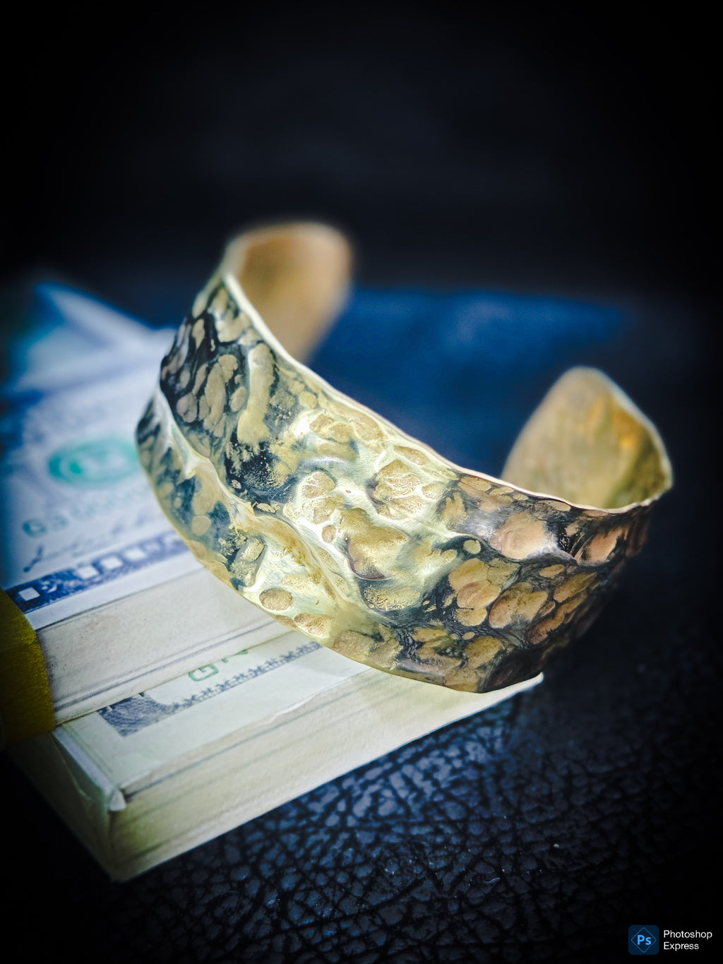 Handcrafted Hammered Brass Cuff Bracelet – Bold Artisan Style