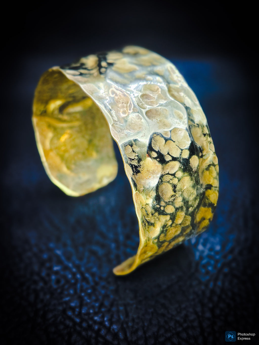 Handcrafted Hammered Brass Cuff Bracelet – Bold Artisan Style