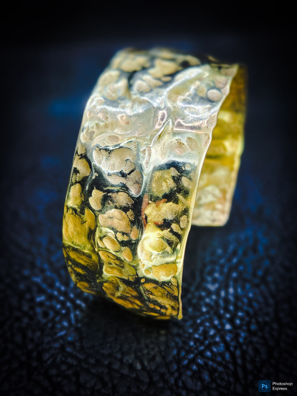 Handcrafted Hammered Brass Cuff Bracelet – Bold Artisan Style