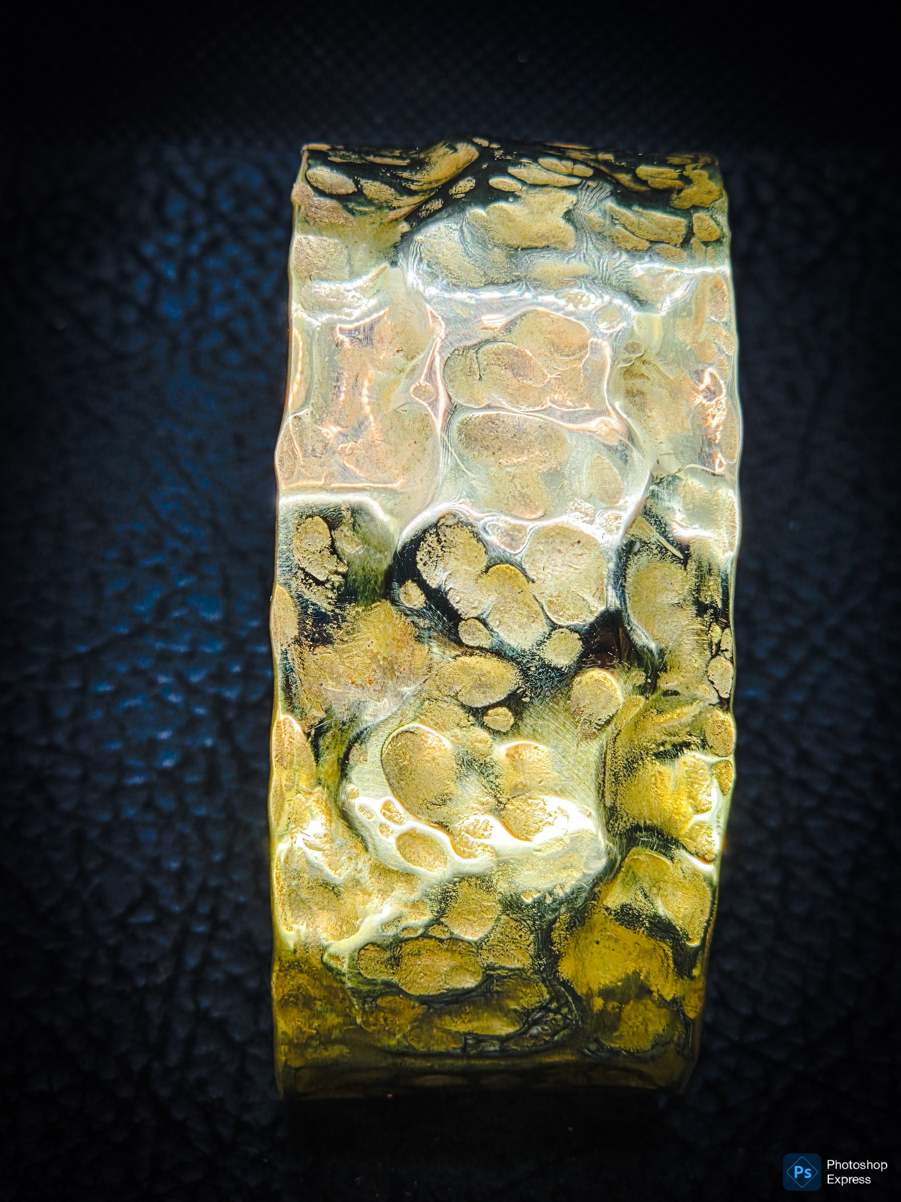 Handcrafted Hammered Brass Cuff Bracelet – Bold Artisan Style