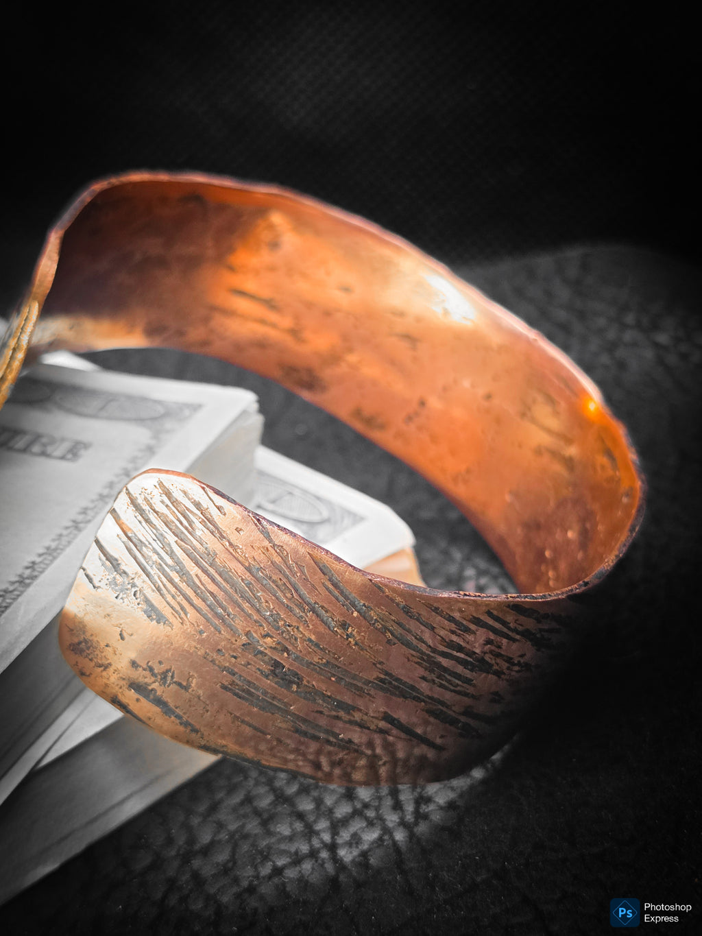 Handmade Copper Cuff Bracelet – Textured Artisan Jewelry by Blueye Designs'