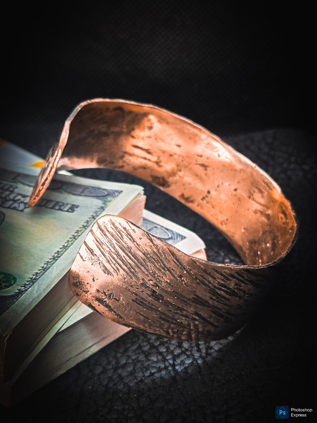 Handmade Copper Cuff Bracelet – Textured Artisan Jewelry by Blueye Designs'