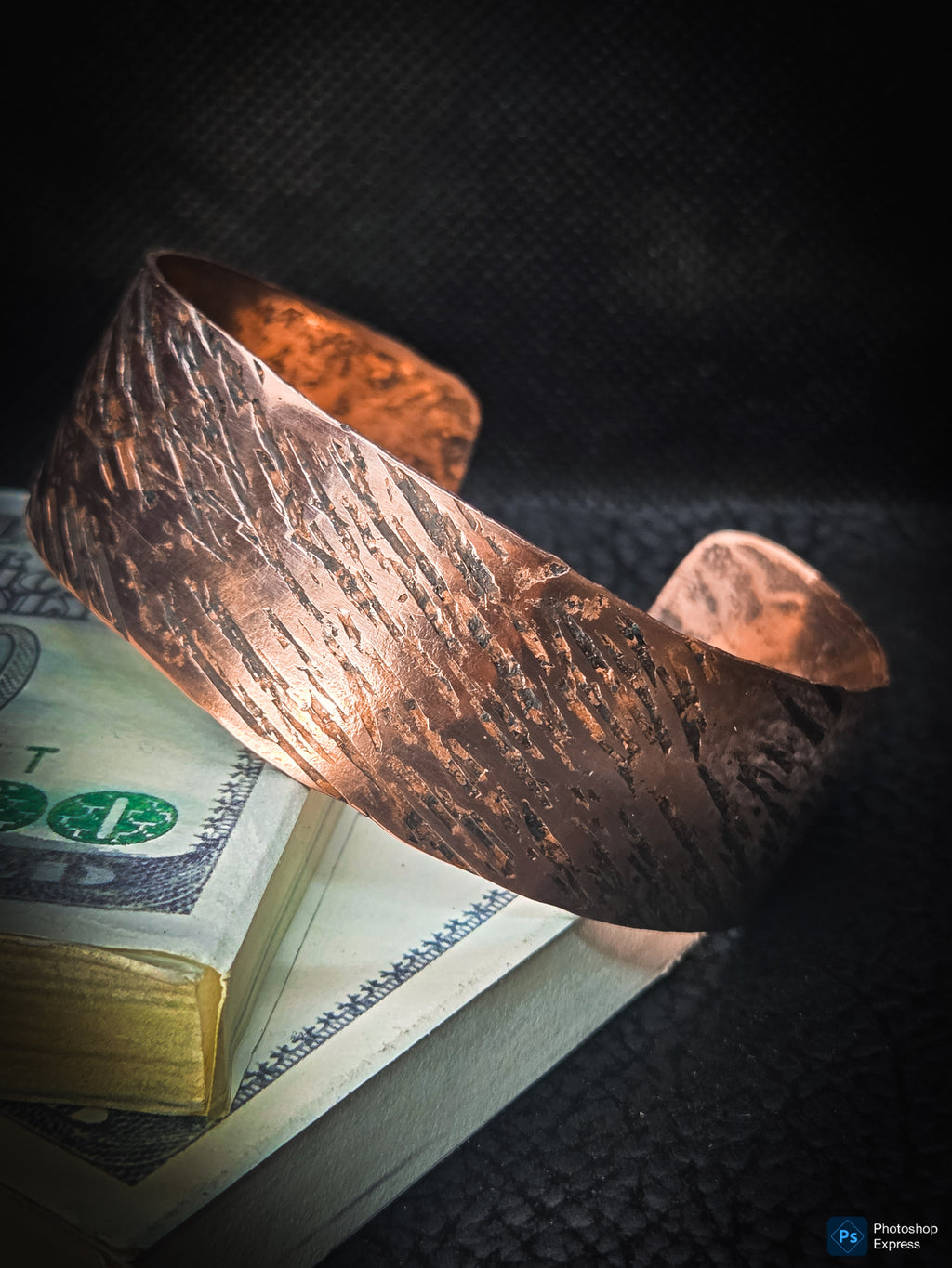 Handmade Copper Cuff Bracelet – Textured Artisan Jewelry by Blueye Designs'