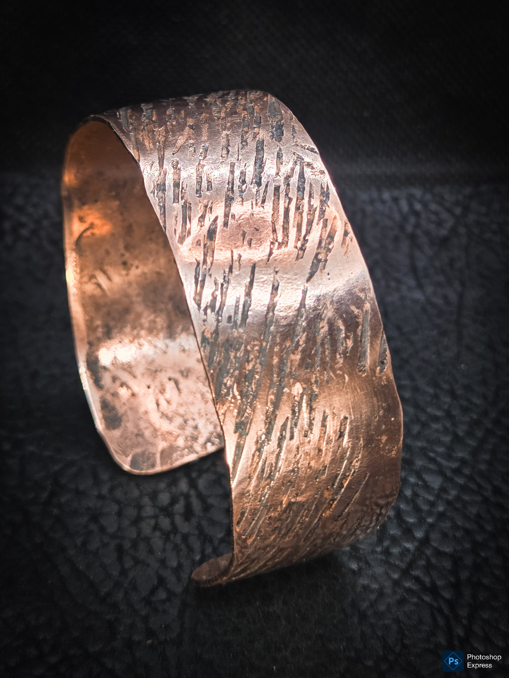 Handmade Copper Cuff Bracelet – Textured Artisan Jewelry by Blueye Designs'