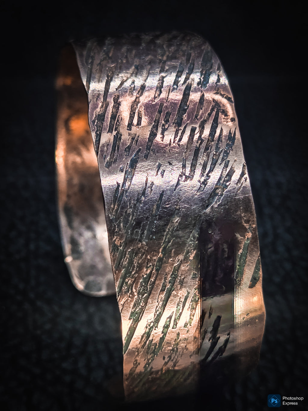 Handmade Copper Cuff Bracelet – Textured Artisan Jewelry by Blueye Designs'