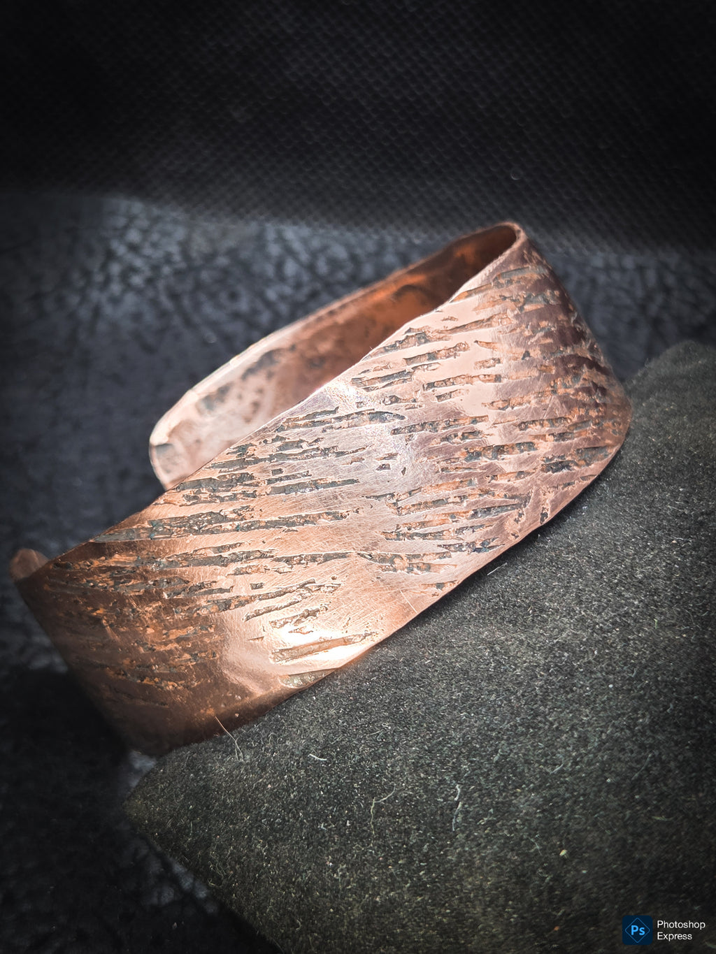 Handmade Copper Cuff Bracelet – Textured Artisan Jewelry by Blueye Designs'