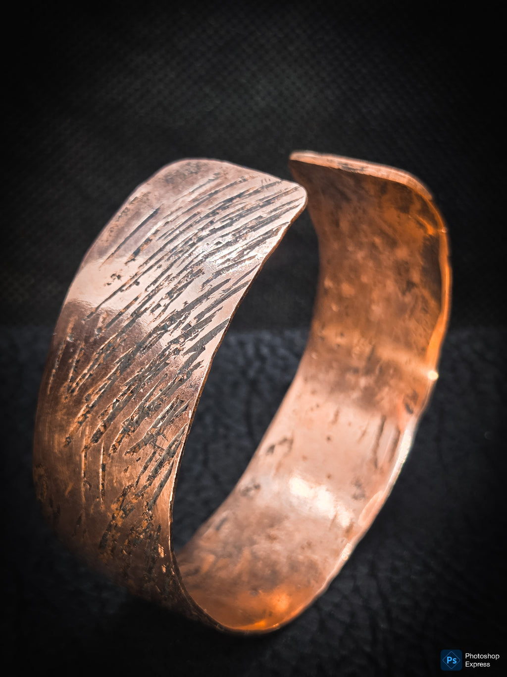 Handmade Copper Cuff Bracelet – Textured Artisan Jewelry by Blueye Designs'