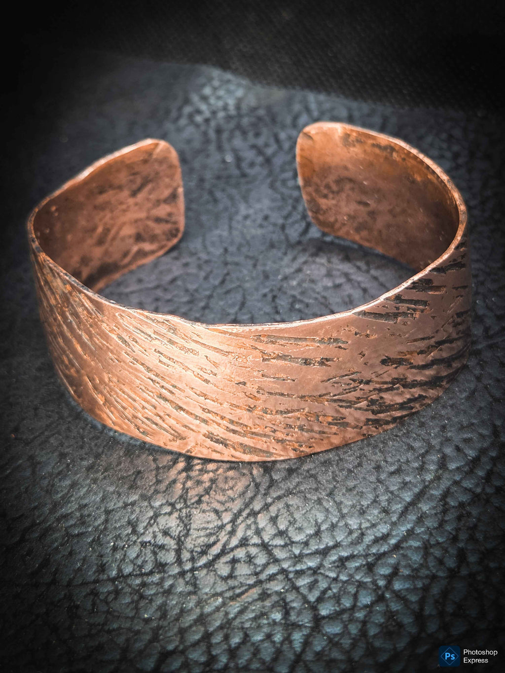 Handmade Copper Cuff Bracelet – Textured Artisan Jewelry by Blueye Designs'