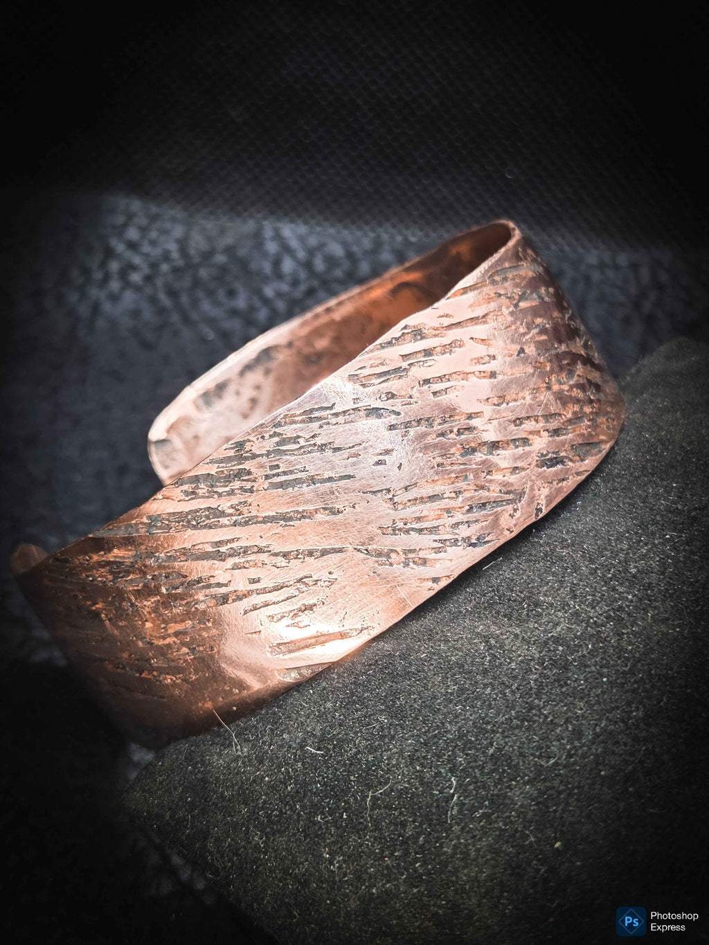 Handmade Copper Cuff Bracelet – Textured Artisan Jewelry by Blueye Designs'