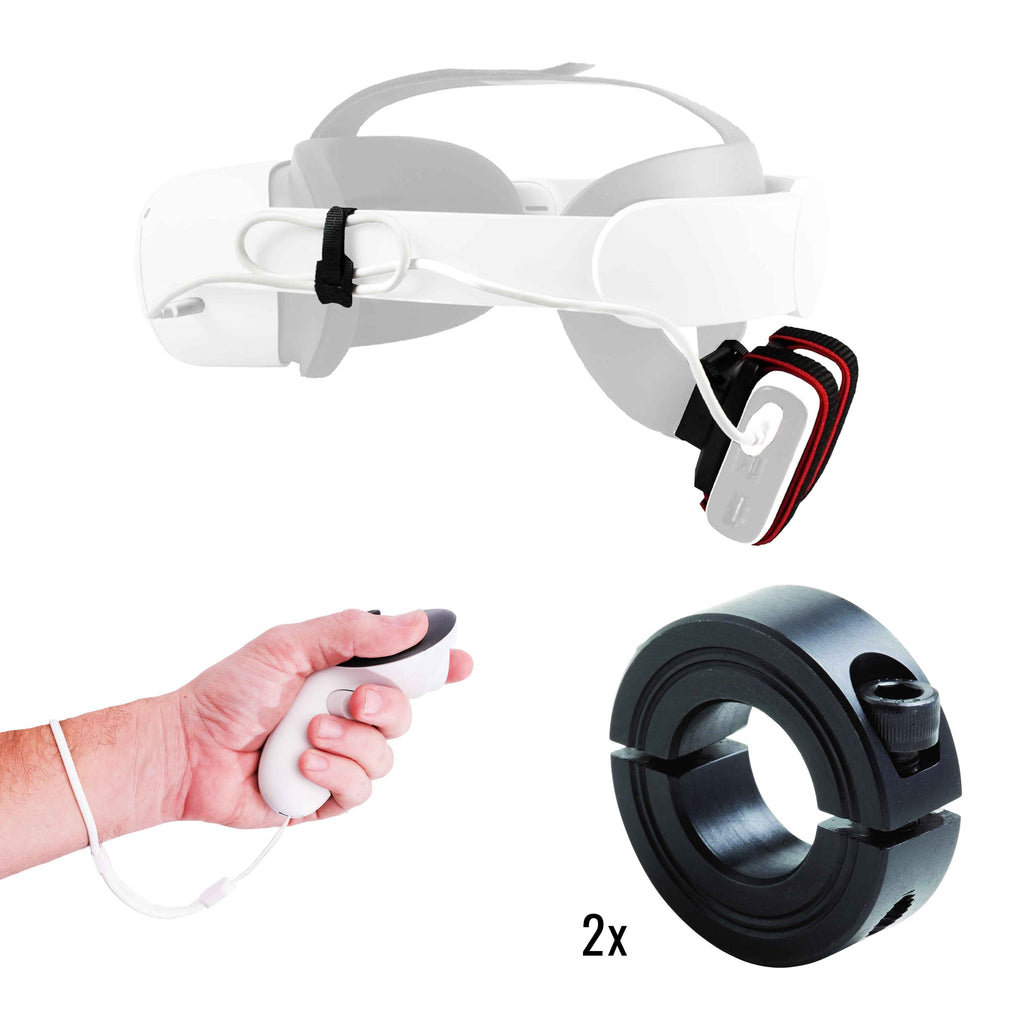 DriVR Elite - Adjustable VR Weighted Golf Club Handle Accessory - Compatible with Quest 2, 3/3s, and Pro