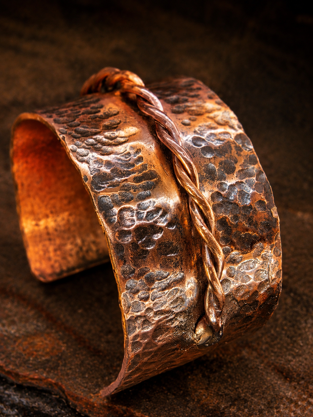 Custom order for Jon Armstrong two Copper Cuff Bracletes total $200.00