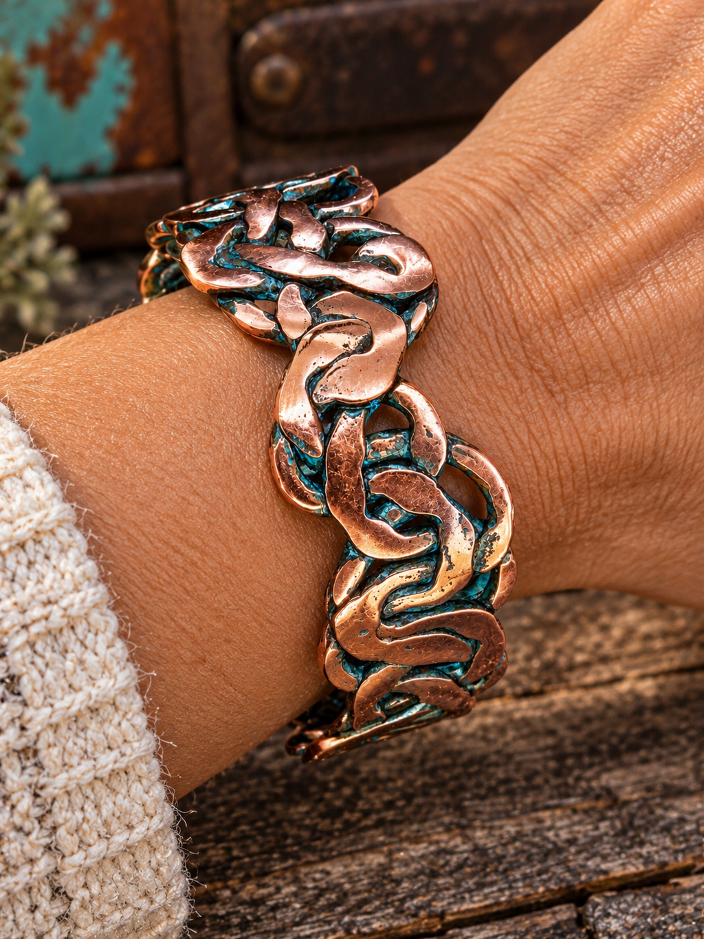 Copper Cuff Jewelry Made With Artistry. Designed Around You. Size Medium