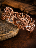 Copper Cuff Unique Polished Copper Cuff Bracelet – Free Repair for Spade