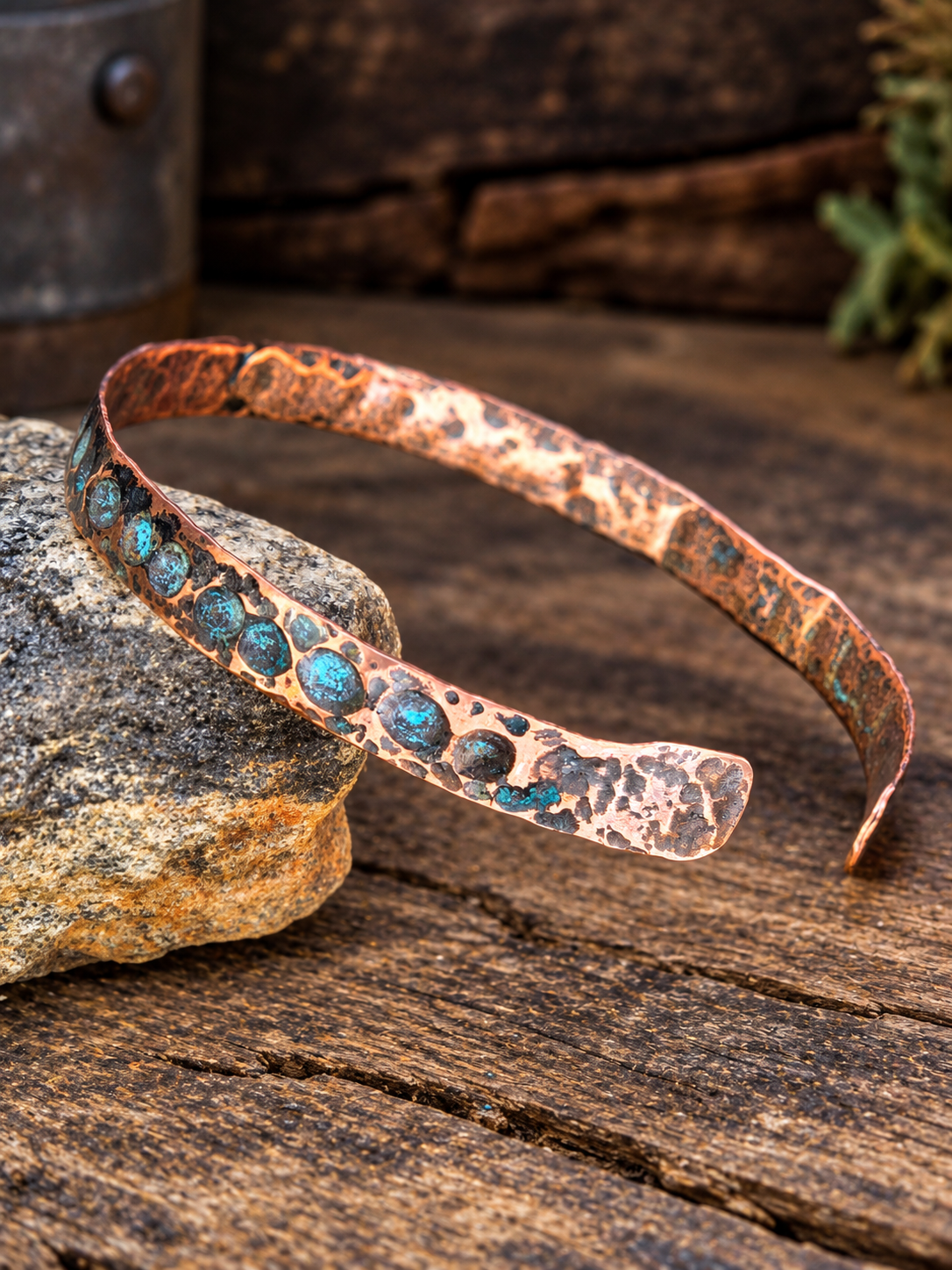 Handcrafted Copper Anklet 8.5" – Artisan Jewelry by Blueye Designs