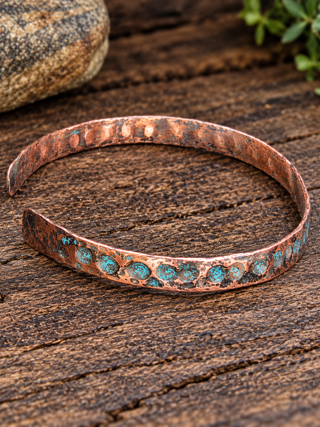 Handcrafted Copper Anklet 8.5" – Artisan Jewelry by Blueye Designs