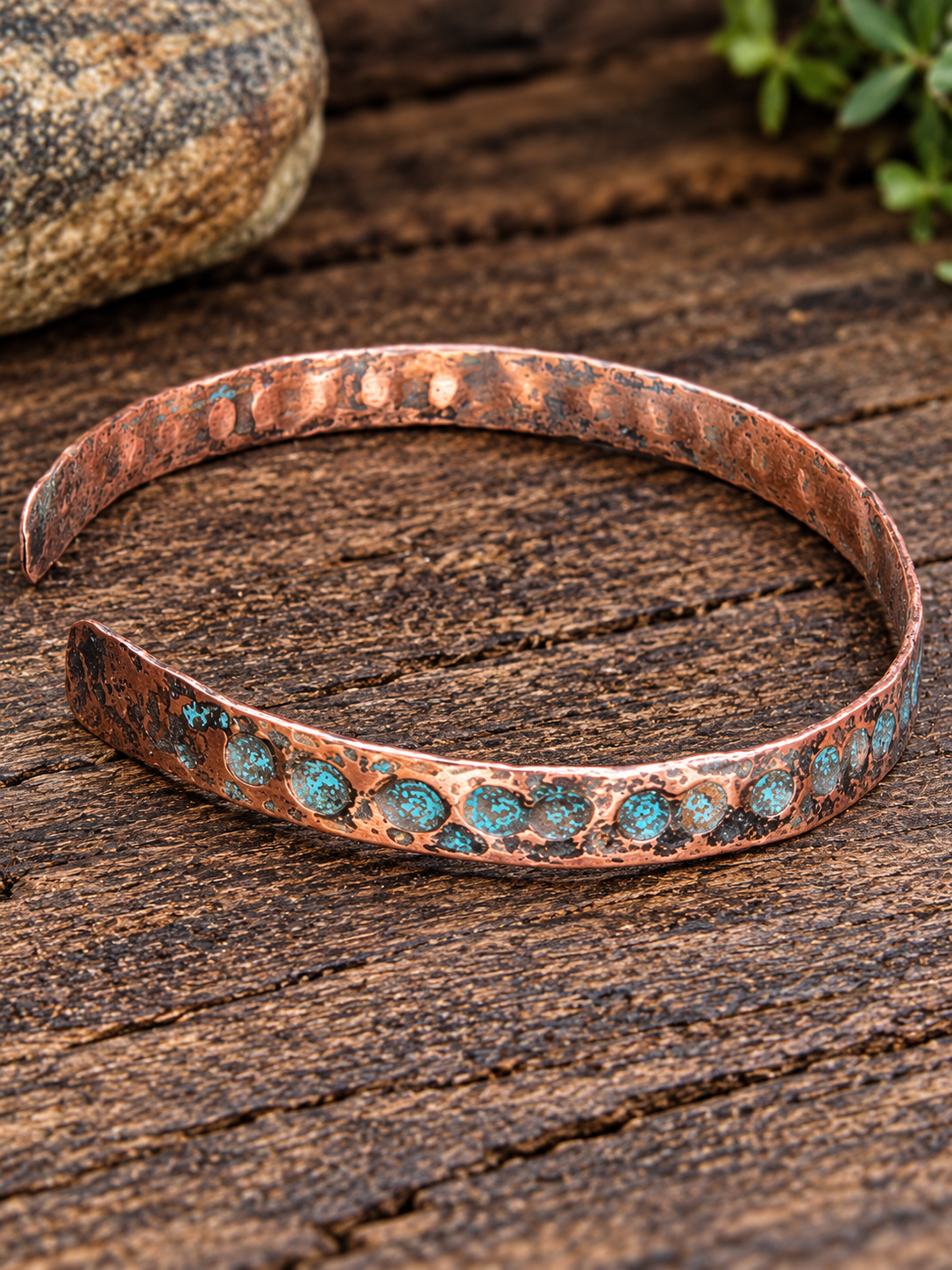 Handcrafted Copper Anklet 8.5" – Artisan Jewelry by Blueye Designs