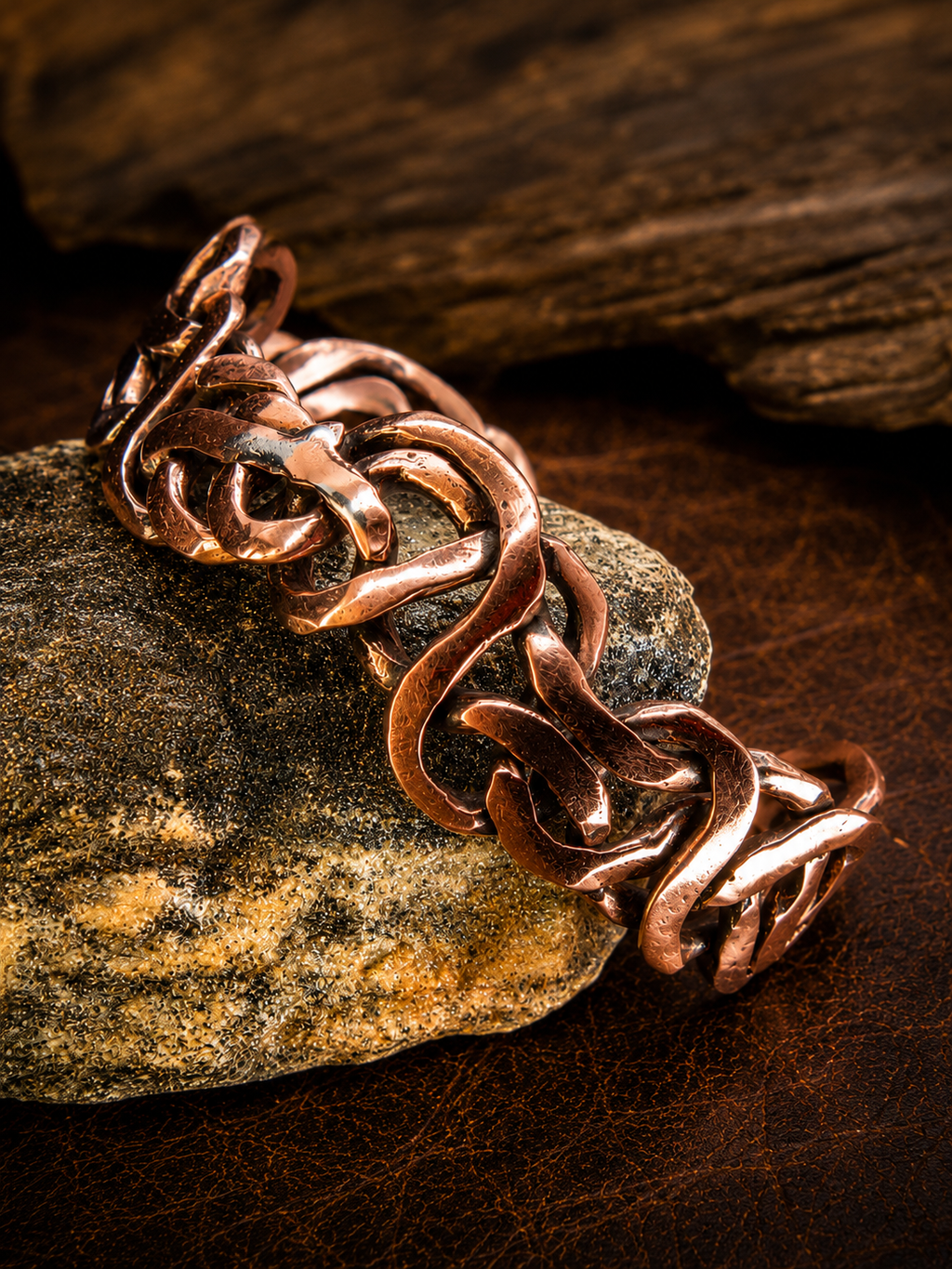 Copper Cuff Unique Polished Copper Cuff Bracelet – Free Repair for Spade