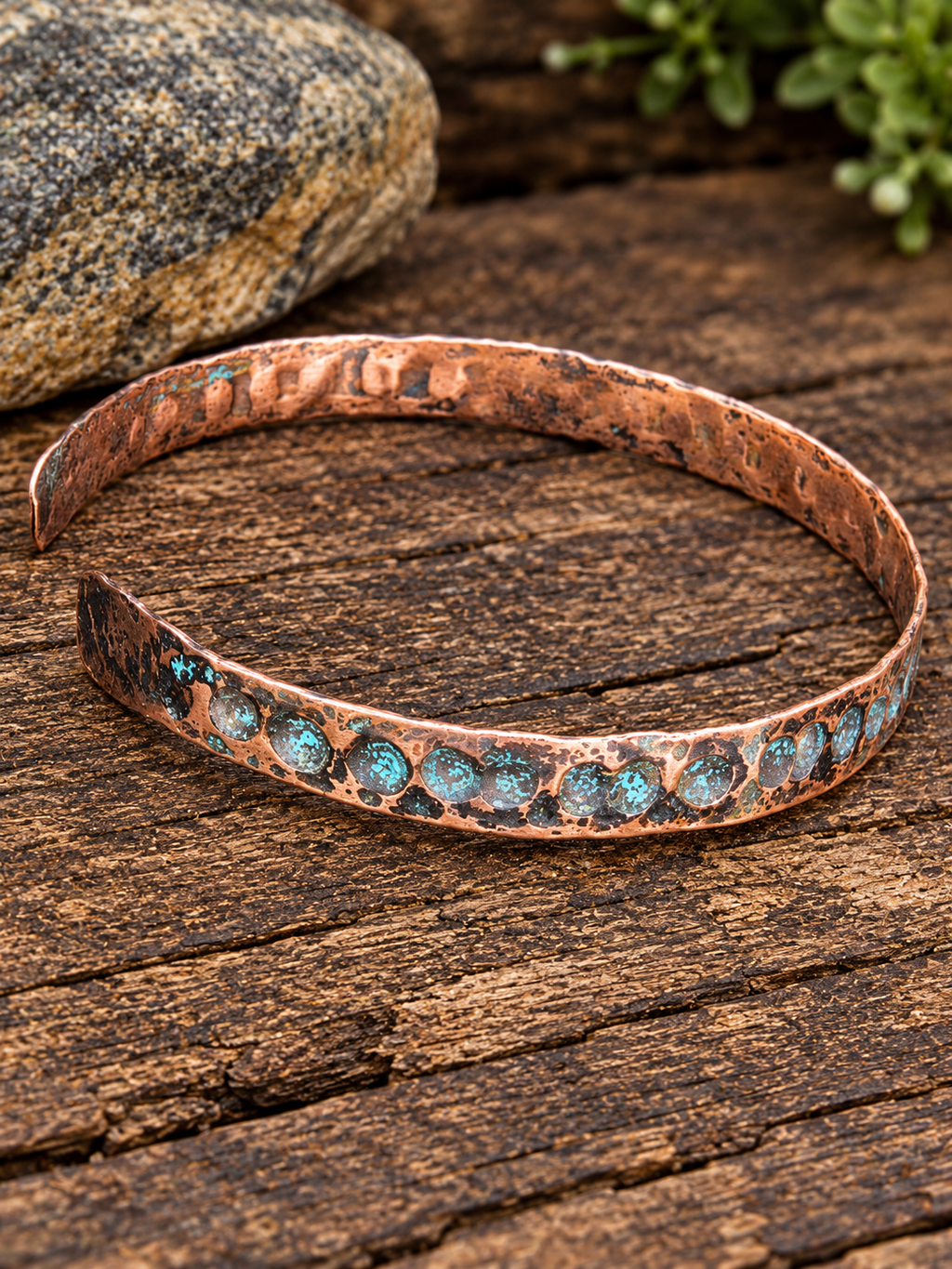 Handcrafted Copper Anklet 8.5" – Artisan Jewelry by Blueye Designs